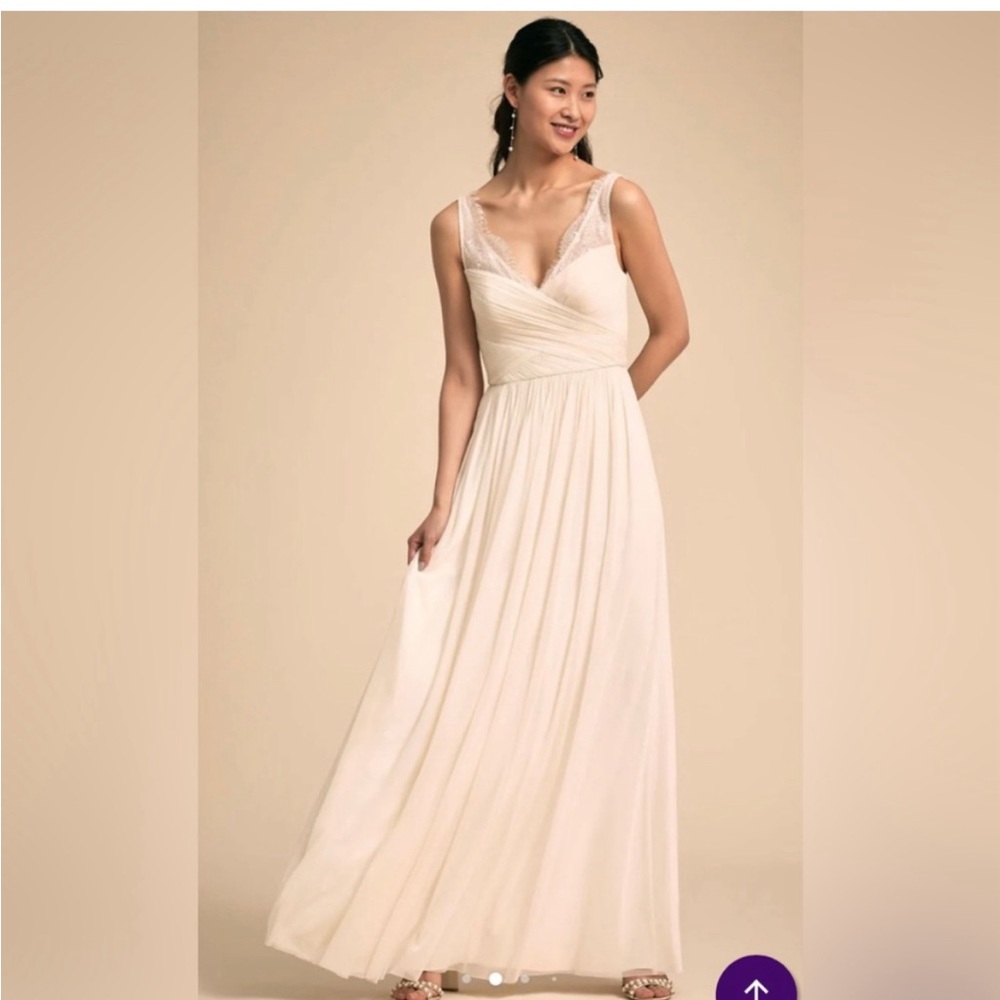Anthropologie BHLDN Hitherto Fleur Tulle Wedding Dress, Ivory, NWOT, Size 14